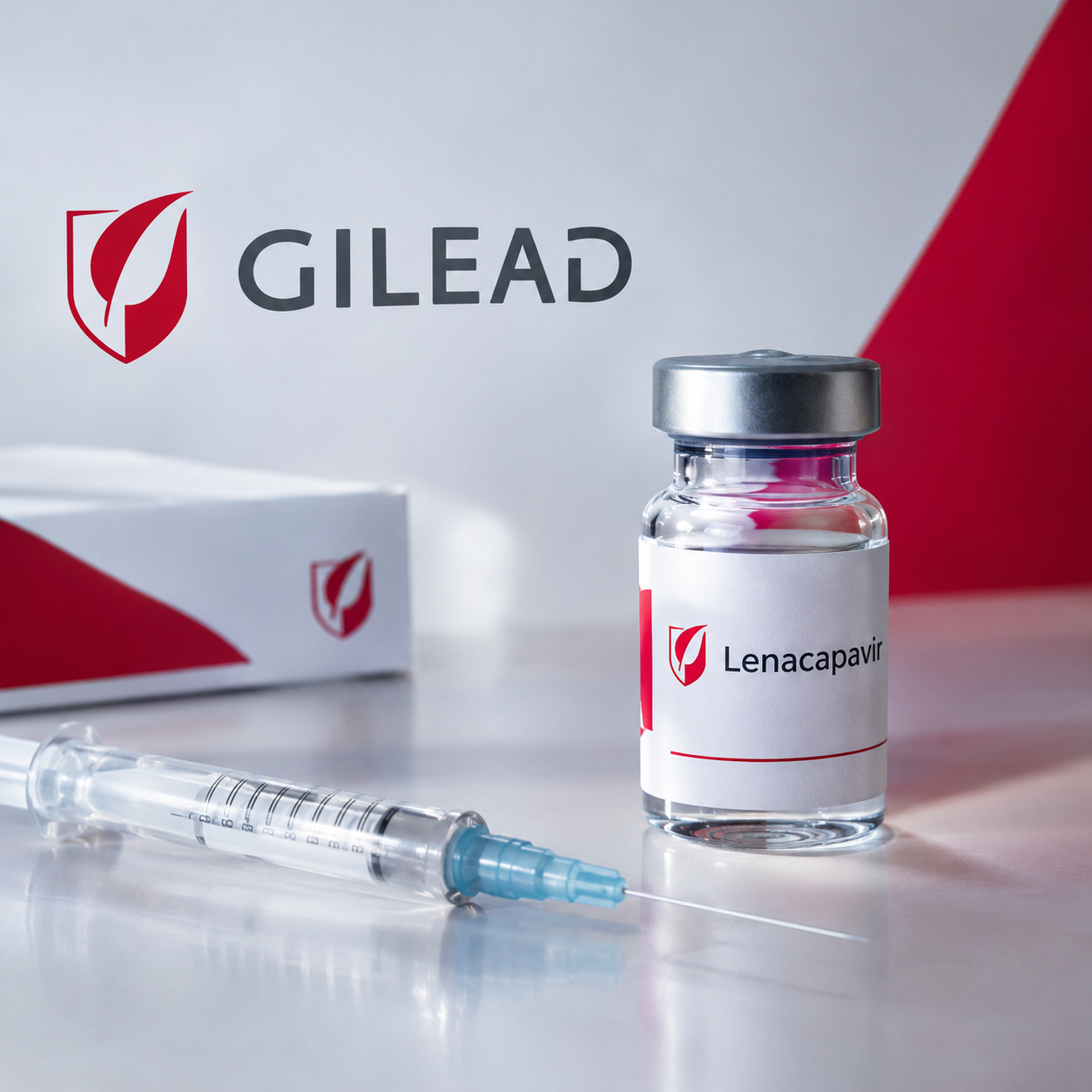Gilead Lenacapavir Vial and Syringe
